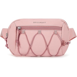 BAGSMART Fanny Packs for Women, Running Workout Traveling Hiking, Beige(Light Pink)