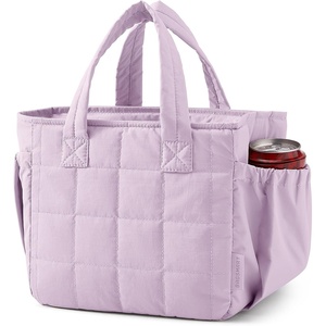 BAGSMART Lunch Bag Men’s Small Cool Quilted Insulated Leakproof Lightweight(Lavender Purple)