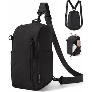 BAGSMART Small Crossbody Bags for Women, Puffer Sling Bag Fanny Packs(Charcoal)