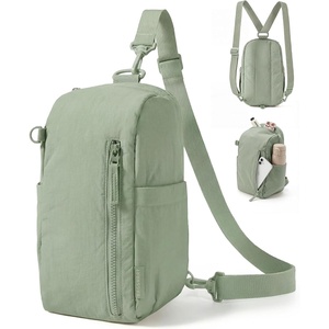 BAGSMART Small Crossbody Bags for Women, Puffer Sling Bag Fanny Packs(Olive Green)