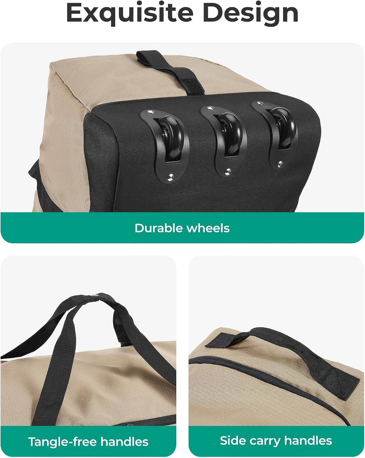 image:imageBAGSMART 83L Foldable Travel Bag Large Duffle Bag Luggage for TravelOlive green