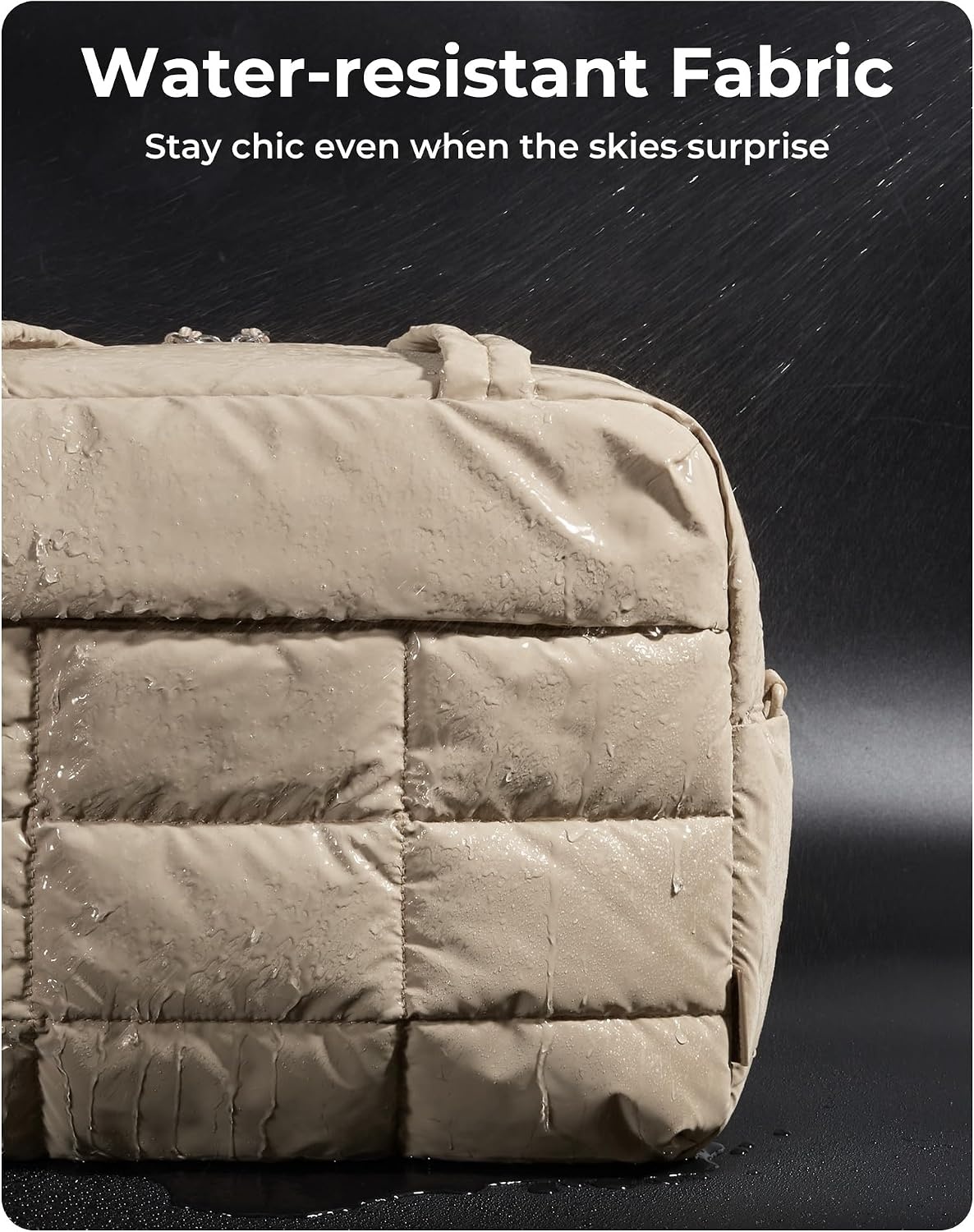 image:imageBAGSMART Gym Bag for Women Carry on Travel Duffel Bag Waterresistant Weekender with Shoe Compartment for Gym Travel Work Desert MediumChocolate