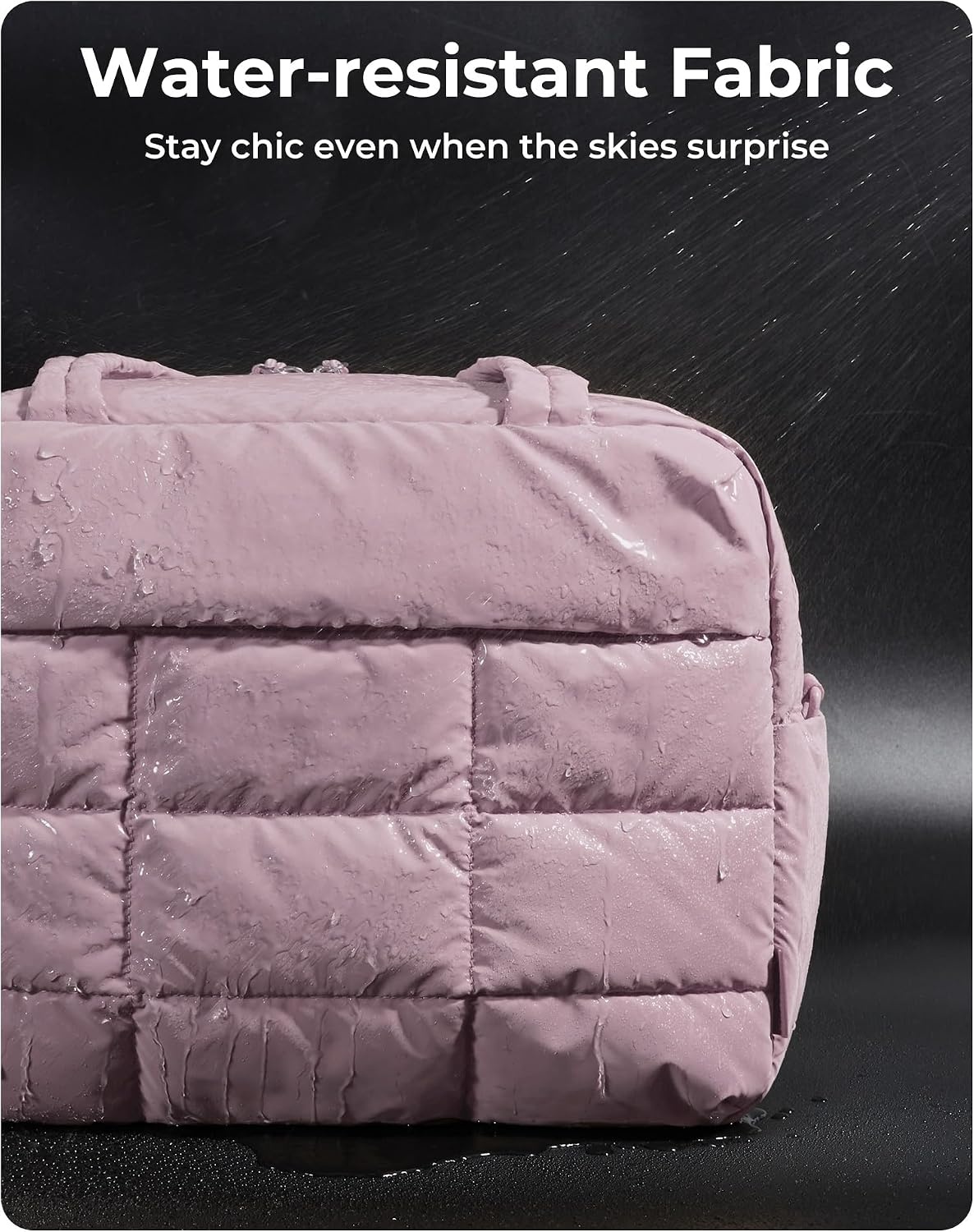 image:imageBAGSMART Gym Bag for Women Carry on Travel Duffel Bag Waterresistant Weekender with Shoe Compartment for Gym Travel Work Desert MediumMPurple