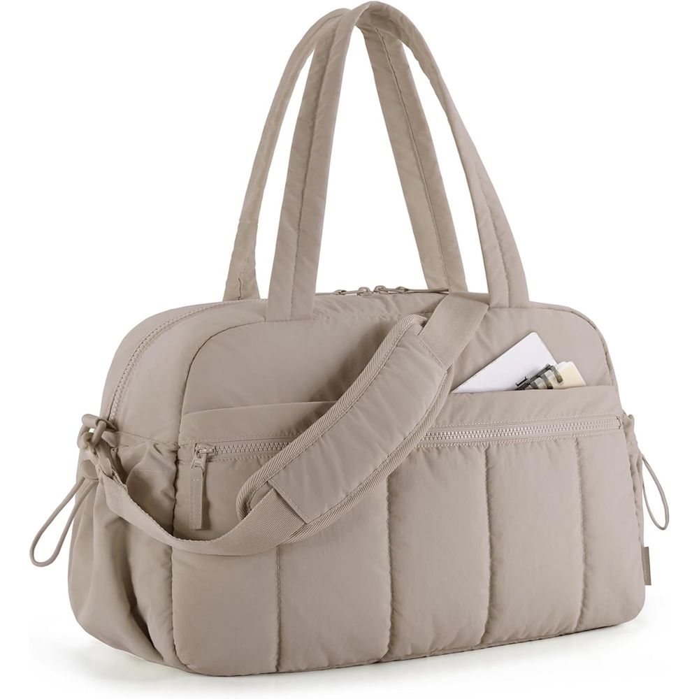 image:imageBAGSMART Duffle Bag for Travel Gym Bag for Women Weekender Carry onCamel