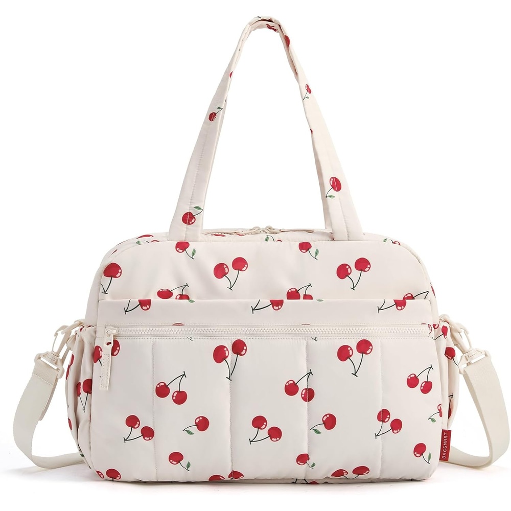 image:imageBAGSMART Duffle Bag for Travel Gym Bag for Women Weekender Carry onCherry Pop
