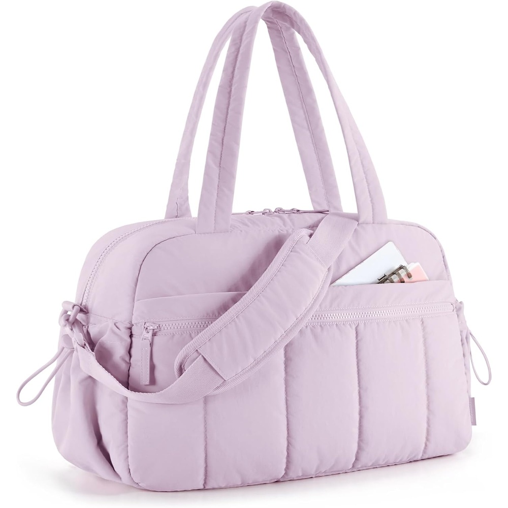 image:imageBAGSMART Duffle Bag for Travel Gym Bag for Women Weekender Carry onLavender