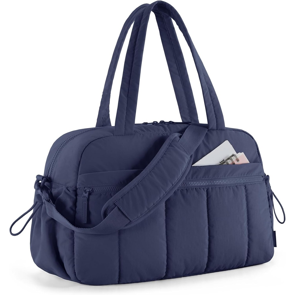 image:imageBAGSMART Duffle Bag for Travel Gym Bag for Women Weekender Carry onNavy Blue