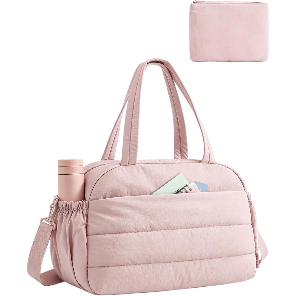 image:imageBAGSMART Gym Bag for Women Travel Duffle Bag for Travel Personal Item BagBaby Pink