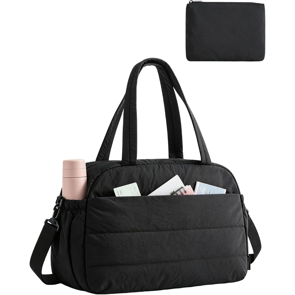 image:imageBAGSMART Gym Bag for Women Travel Duffle Bag for Travel Personal Item BagBlack