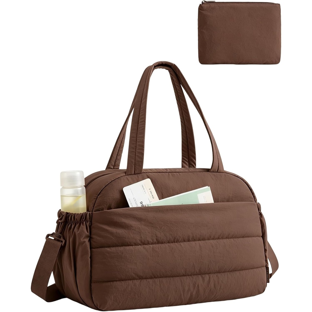 image:imageBAGSMART Gym Bag for Women Travel Duffle Bag for Travel Personal Item BagCoffee Brown