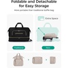 BAGSMART 35L Rolling Duffle Bag with Wheels, Detachable Wheels(Baby Pink)