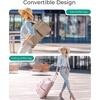 BAGSMART 42L Rolling Duffle Bag with Wheels, Carry On Bag Duffel Bag for Travel, Wet Pocket Duffle Bag with Wheels and Handle, Beige(Beige)