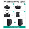 BAGSMART 4-IN-1 Duffle Bag for Travel, 40L Gym Bag Workout with Wet Pocket(Forest Green)