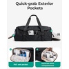 BAGSMART 4-IN-1 Duffle Bag for Travel, 40L Gym Bag Workout with Wet Pocket(Forest Green)