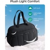 BAGSMART Duffle Bag for Travel, Gym Bag for Women, Weekender Carry on(Black)