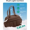 BAGSMART Duffle Bag for Travel, Gym Bag for Women, Weekender Carry on(Chocolate)