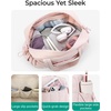 BAGSMART Duffle Bag for Travel, Gym Bag for Women, Weekender Carry on(Coral Pink)
