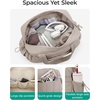 BAGSMART Duffle Bag for Travel, Gym Bag for Women, Weekender Carry on(Dim Gray)