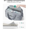 BAGSMART Duffle Bag for Travel, Gym Bag for Women, Weekender Carry on(Light Gray)