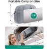 BAGSMART Duffle Bag for Travel, Gym Bag for Women, Weekender Carry on(Light Gray)