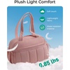 BAGSMART Duffle Bag for Travel, Gym Bag for Women, Weekender Carry on(Peach)