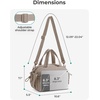 BAGSMART Duffle Bag for Travel, Gym Bag for Women, Weekender Carry on(Tan)