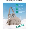 BAGSMART Duffle Bag for Travel, Gym Bag for Women, Weekender Carry on(Tan)
