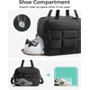 BAGSMART Gym Bag for Women, Carry on Travel Duffel Bag, Water-resistant Weekender with Shoe Compartment for Gym Travel Work, Desert, Medium(Dim Gray)