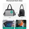 BAGSMART Gym Bag for Women, Carry on Travel Duffel Bag, Water-resistant Weekender with Shoe Compartment for Gym Travel Work, Desert, Medium(M-Black)