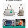 BAGSMART Gym Bag for Women, Carry on Travel Duffel Bag, Water-resistant Weekender with Shoe Compartment for Gym Travel Work, Desert, Medium(M-Camel)