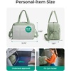 BAGSMART Gym Bag for Women, Carry on Travel Duffel Bag, Water-resistant Weekender with Shoe Compartment for Gym Travel Work, Desert, Medium(M-Green)
