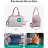 BAGSMART Gym Bag for Women, Carry on Travel Duffel Bag, Water-resistant Weekender with Shoe Compartment for Gym Travel Work, Desert, Medium(M-Purple)