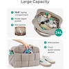 BAGSMART Gym Bag for Women, Personal Item Puffer Duffle Bag, Weekender Overnight Carry On Tote Handag for Travel(Camel)