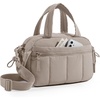 BAGSMART Duffle Bag for Travel, Gym Bag for Women, Weekender Carry on(Tan)