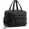 BAGSMART Gym Bag for Women, Carry on Travel Duffel Bag, Water-resistant Weekender with Shoe Compartment for Gym Travel Work, Desert, Medium(M-Black)