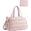 BAGSMART Gym Bag for Women, Travel Duffle Bag for Travel Personal Item Bag(Baby Pink)