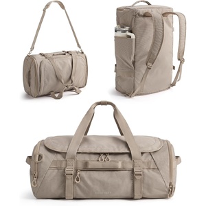 BAGSMART 4-IN-1 Duffle Bag for Travel, 40L Gym Bag Workout with Wet Pocket(Brown)