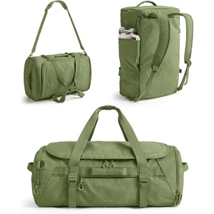 BAGSMART 4-IN-1 Duffle Bag for Travel, 40L Gym Bag Workout with Wet Pocket(Forest Green)