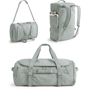 BAGSMART 4-IN-1 Duffle Bag for Travel, 40L Gym Bag Workout with Wet Pocket(Gray)
