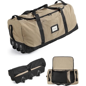 BAGSMART 83L Foldable Travel Bag, Large Duffle Bag Luggage for Travel(Brown)