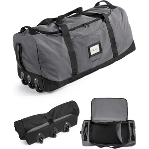 BAGSMART 83L Foldable Travel Bag, Large Duffle Bag Luggage for Travel(Dark Gray)