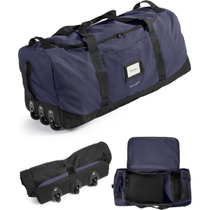BAGSMART 83L Foldable Travel Bag, Large Duffle Bag Luggage for Travel(Navy Blue)