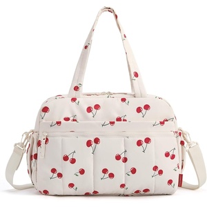 BAGSMART Duffle Bag for Travel, Gym Bag for Women, Weekender Carry on(Cherry Pop)