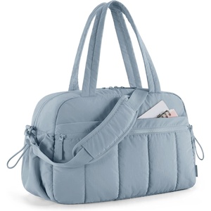 BAGSMART Duffle Bag for Travel, Gym Bag for Women, Weekender Carry on(French Blue)