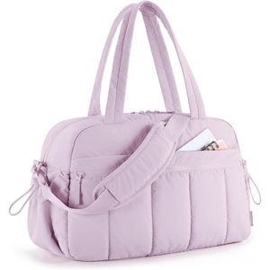 BAGSMART Duffle Bag for Travel, Gym Bag for Women, Weekender Carry on(Lavender)