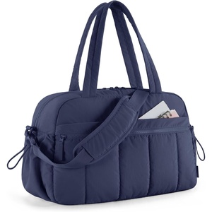 BAGSMART Duffle Bag for Travel, Gym Bag for Women, Weekender Carry on(Navy Blue)