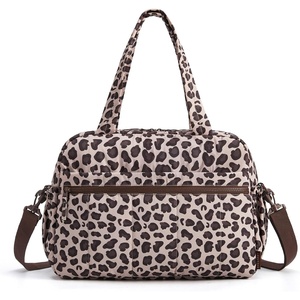 BAGSMART Duffle Bag for Travel, Gym Bag for Women, Weekender Carry on(Twilight Leopard)