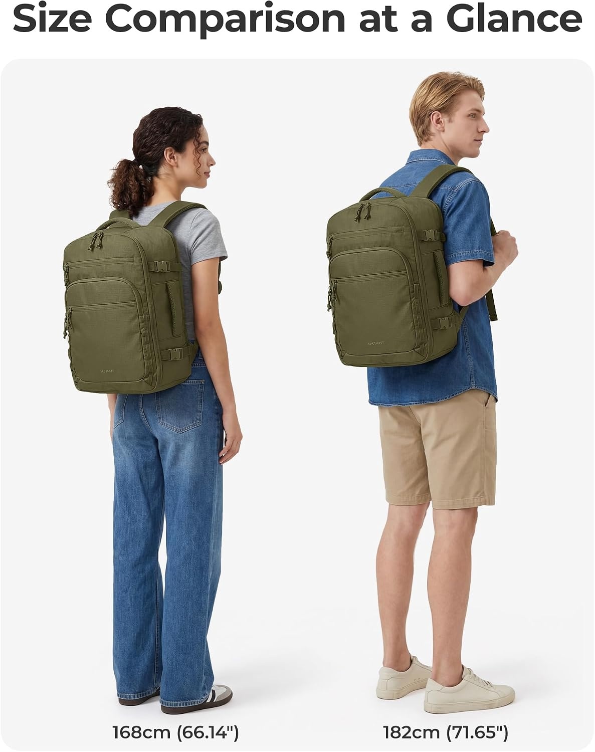 image:imageBAGSMART 173 inch Laptop Travel Backpack for Women amp Men Navy BlueBrown