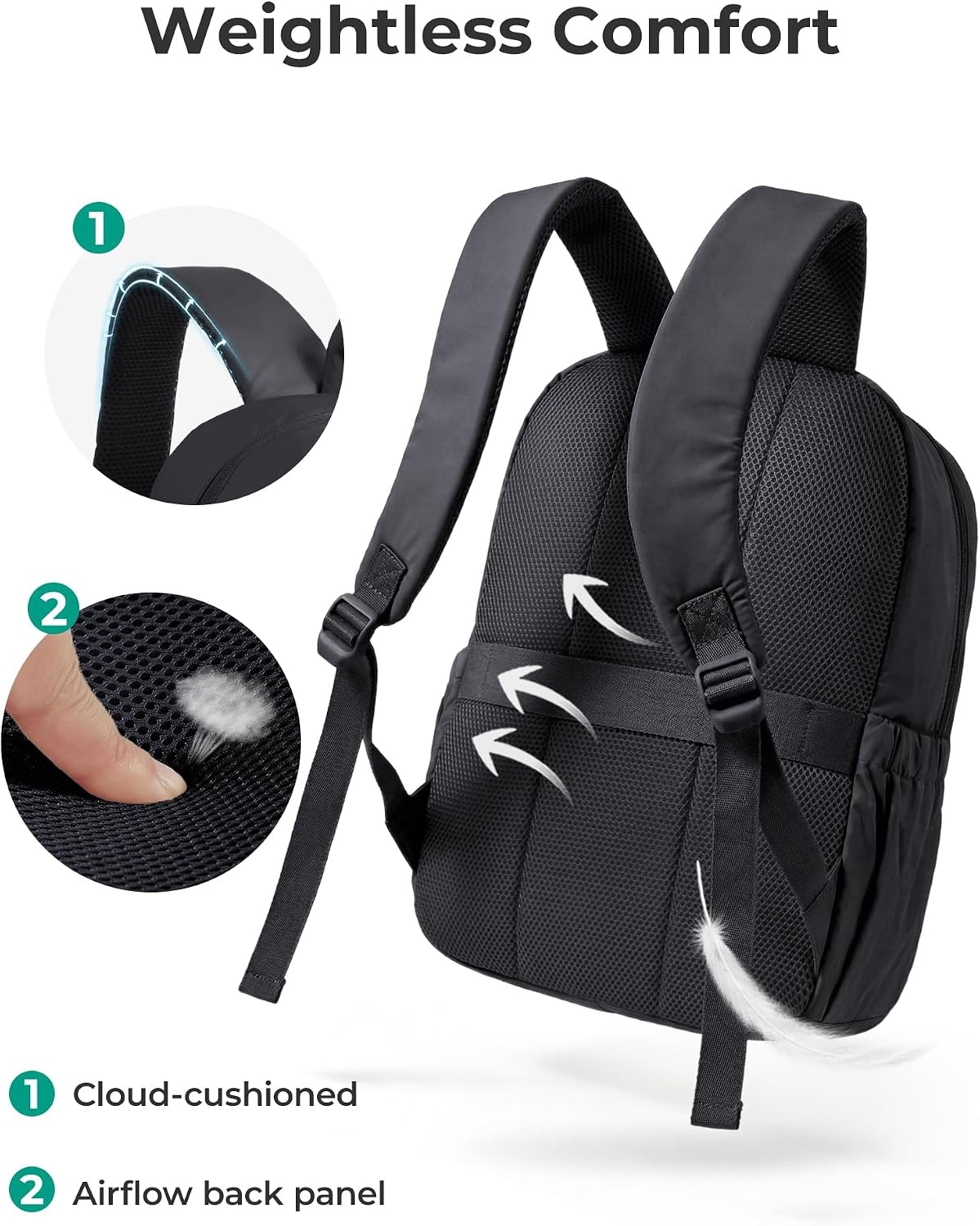 image:imageBAGSMART Travel Backpack for Women 156 Inch Laptop College BackpackPink