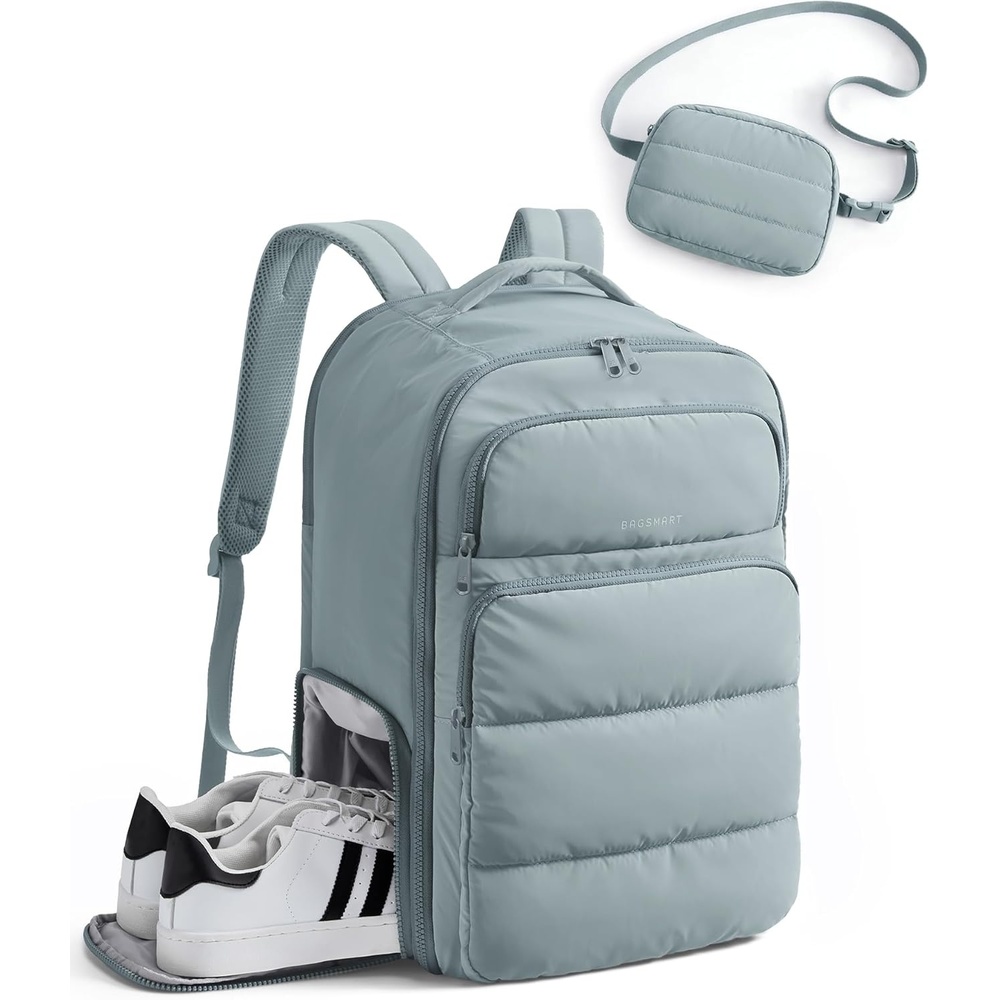 image:imageBAGSMART 35L Travel Backpack for Women 173 CarryOn Personal ItemBlue